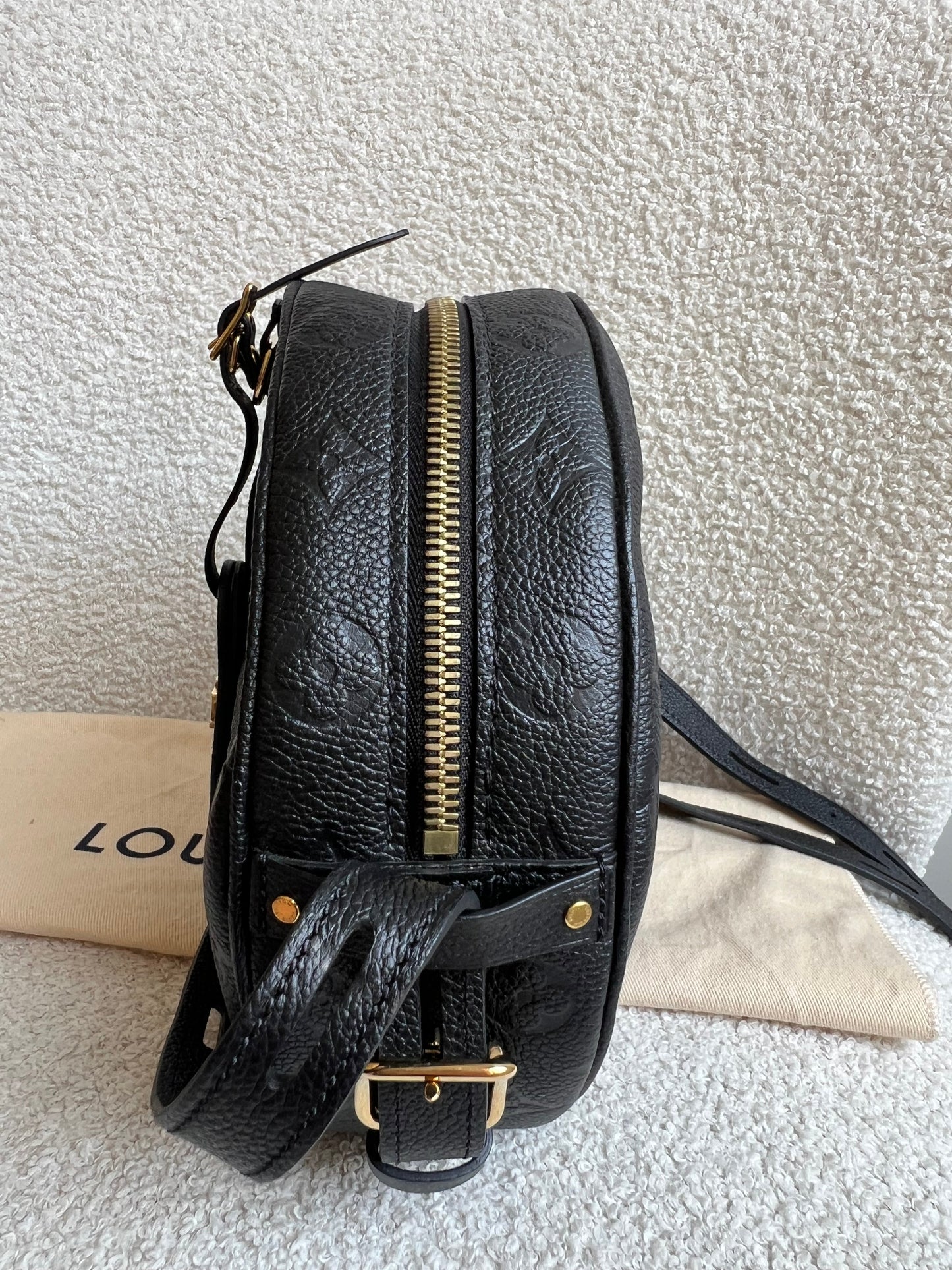 Louis Vuitton Boite Chapeau Souple MM Black Empreinte (RRP £2590)