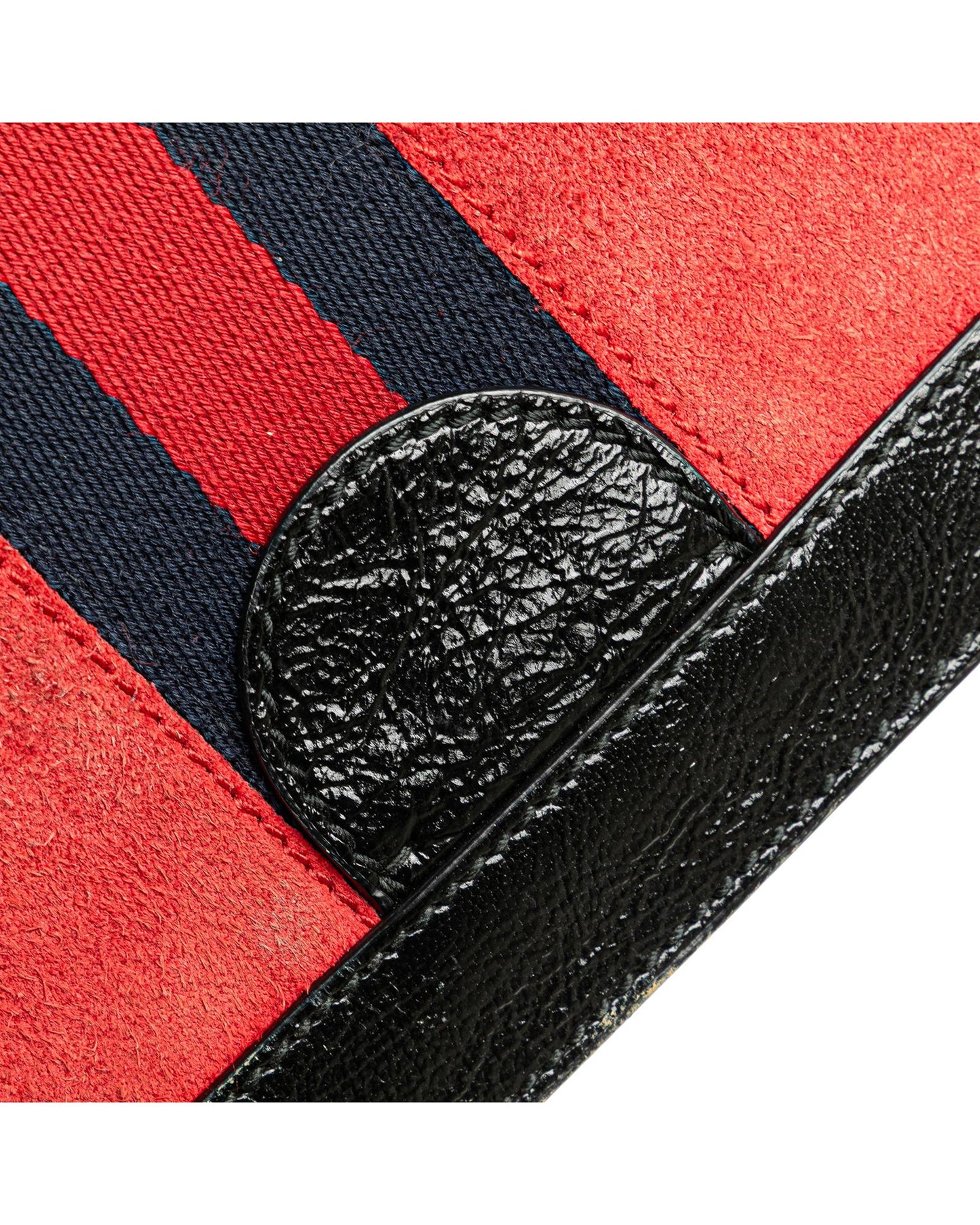 Small Suede Chain Crossbody Bag with Leather Trim