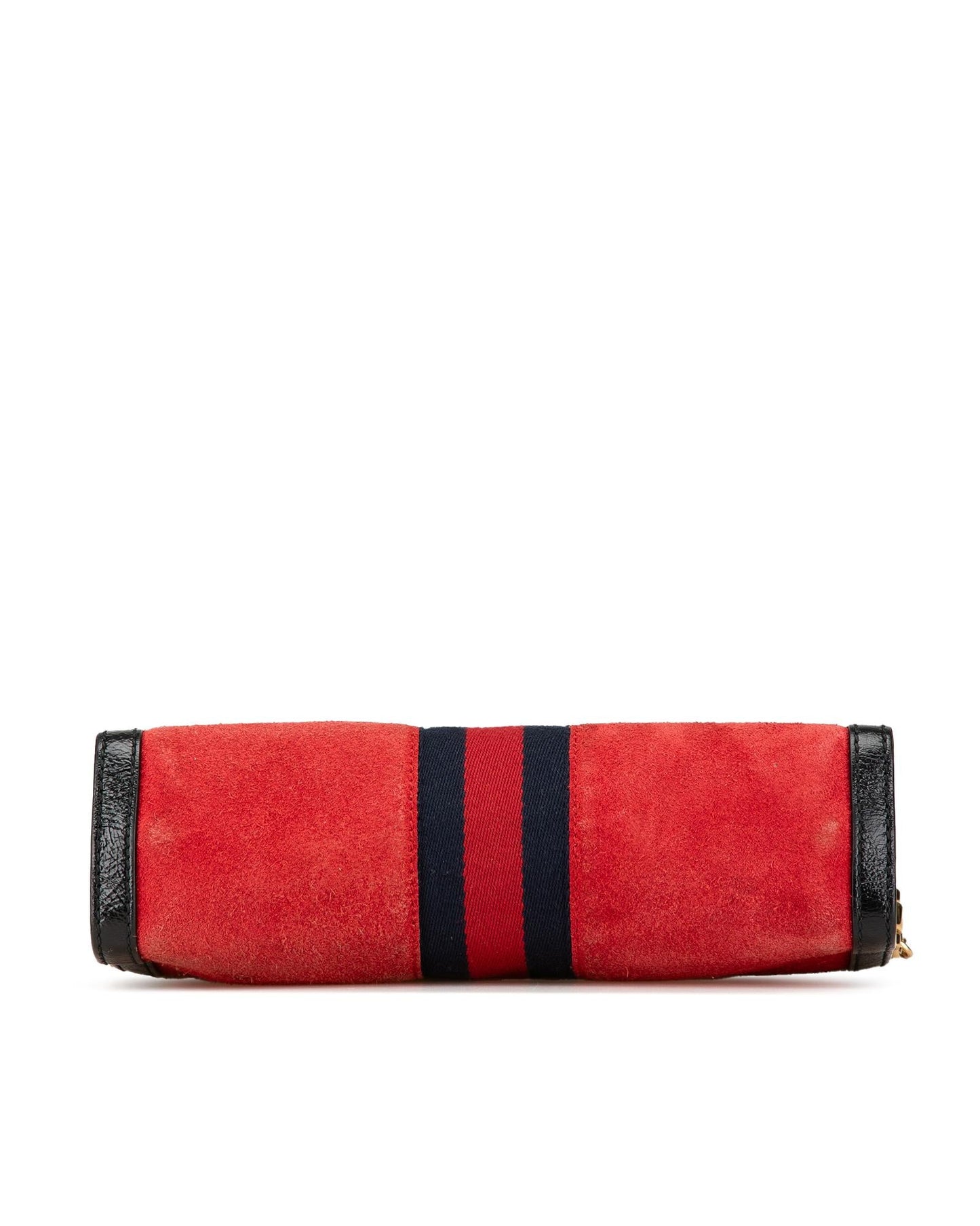 Small Suede Chain Crossbody Bag with Leather Trim