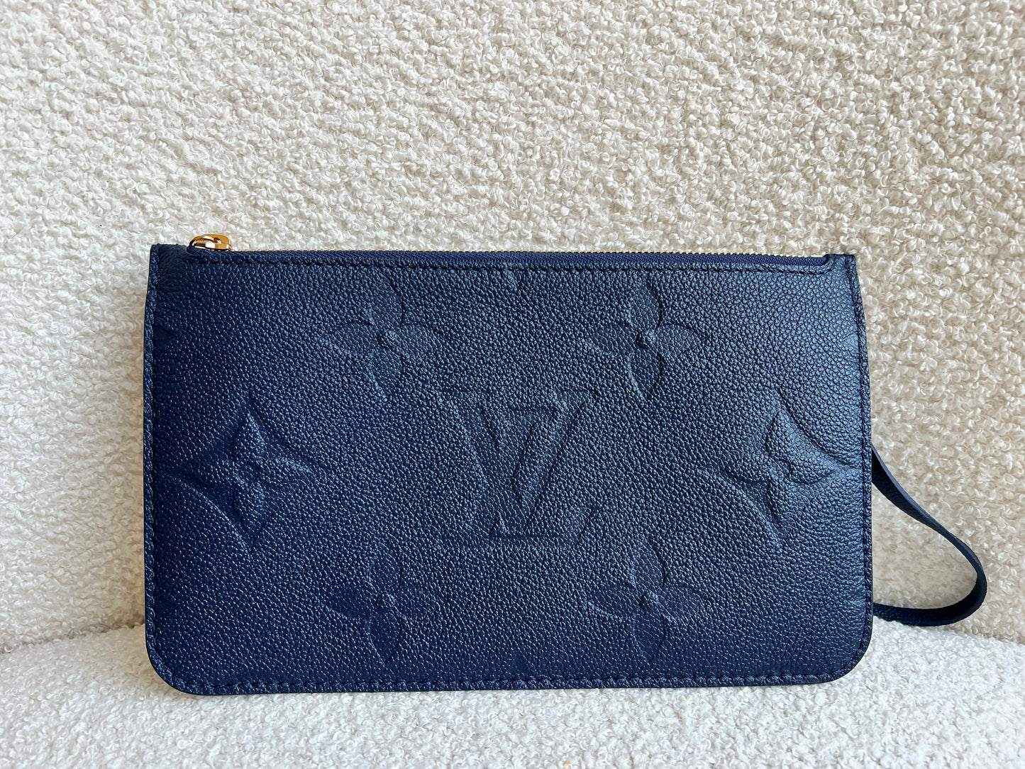 Louis Vuitton Pouch (from Neverfull) Navy Blue Empreinte