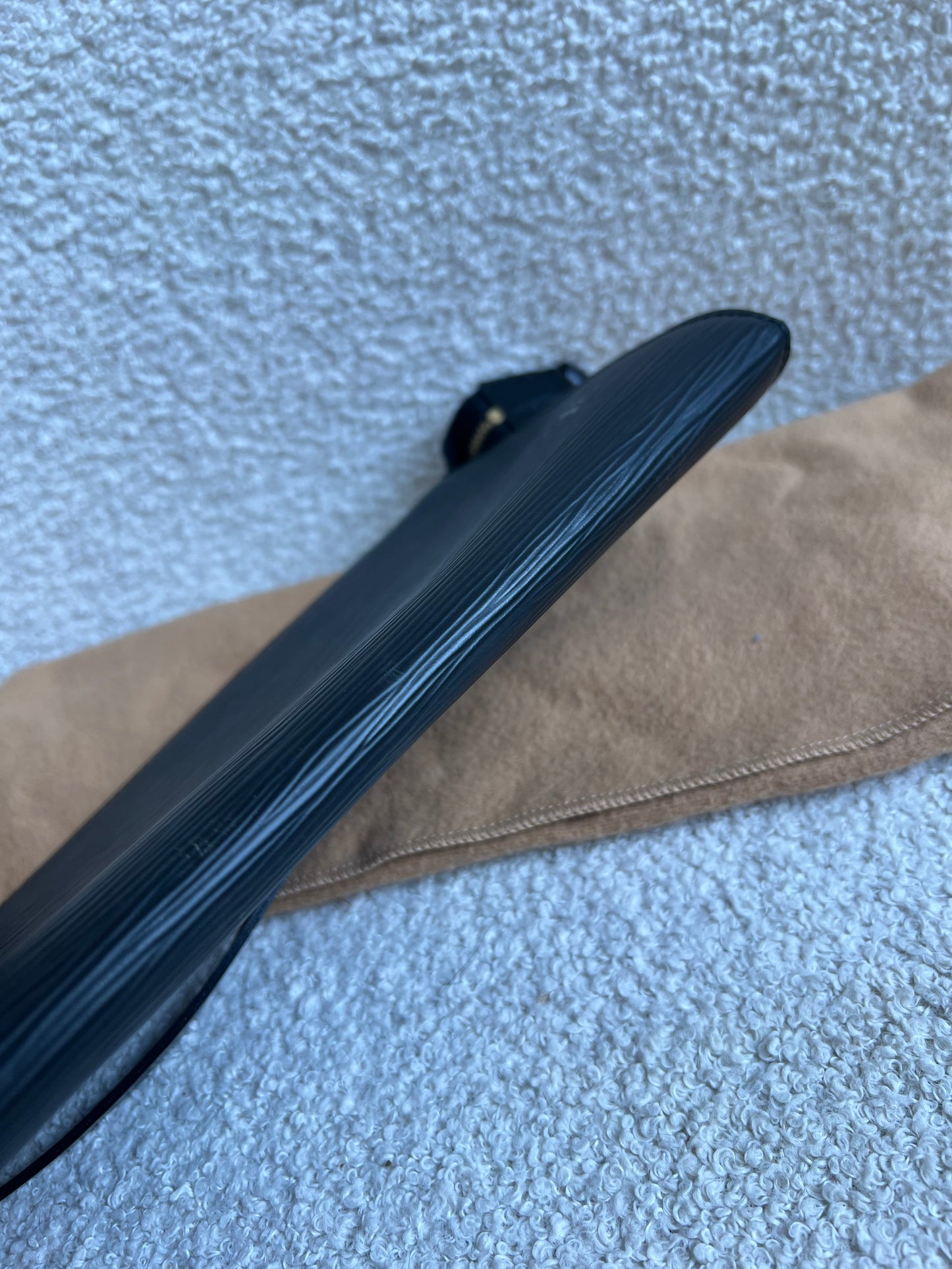 Louis Vuitton Vintage Black Epi Leather Pochette