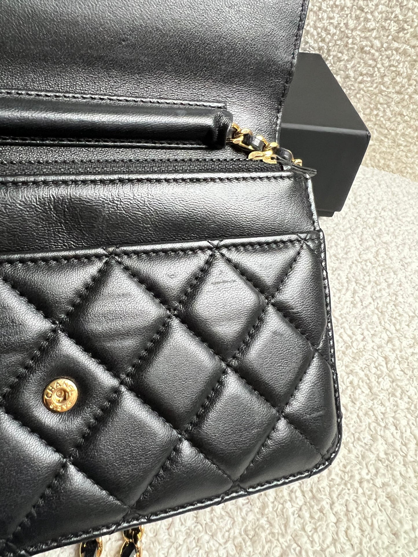 Chanel Wallet on Chain in Black Lambskin Gold Hardware (RRP £2,930)