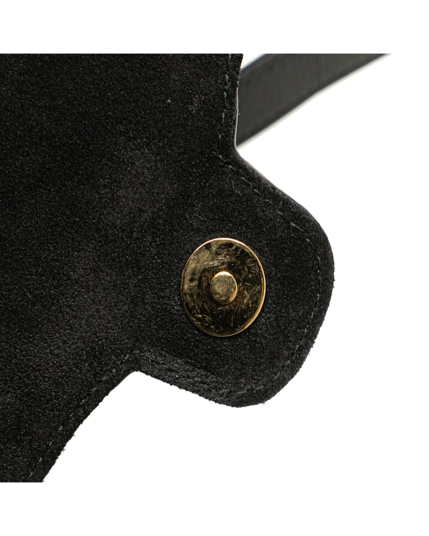Suede Leather Crossbody Bag with Calf Leather Trim