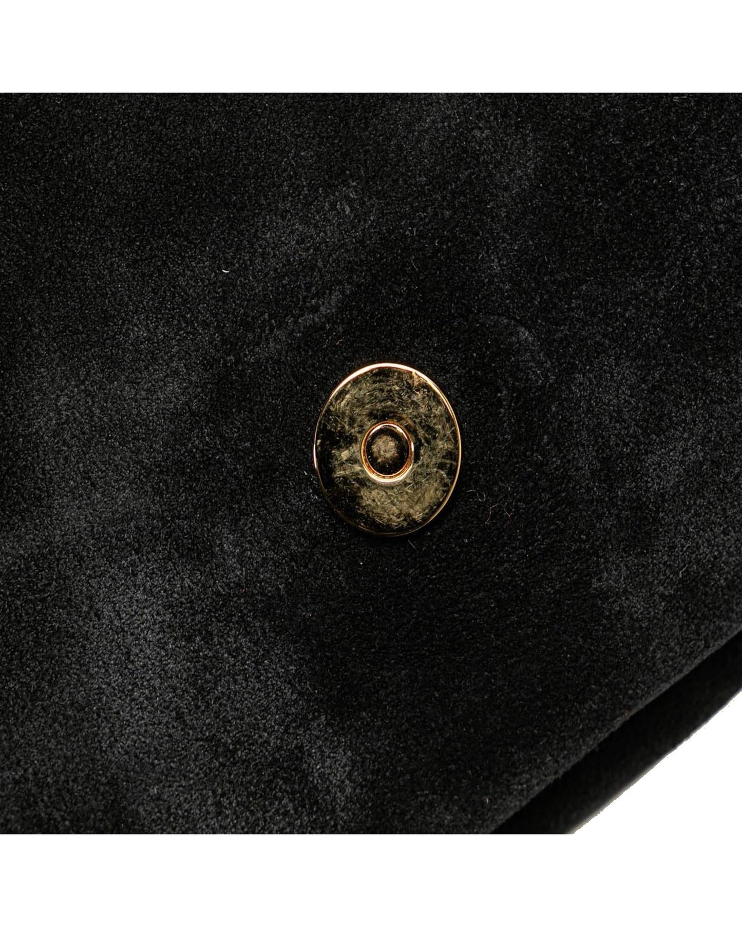 Suede Leather Crossbody Bag with Calf Leather Trim