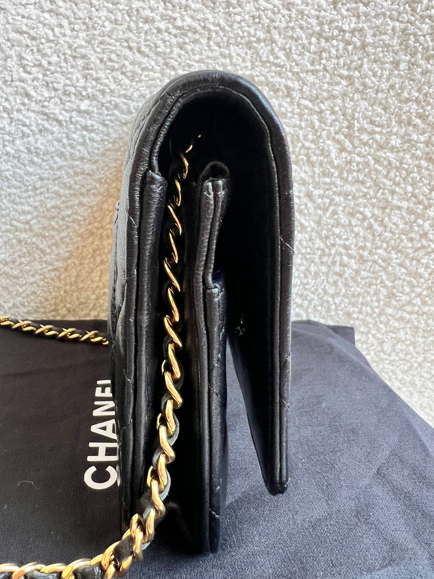 Chanel Wallet on Chain in Black Lambskin Gold Hardware (RRP £2,930)