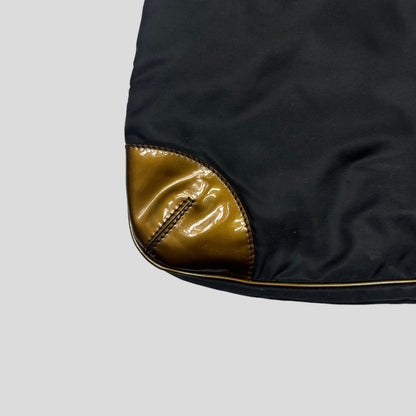 Prada Milano 00’s Nylon & Patent Leather Crossbody Bag