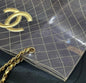 Chanel Rare 1990S Xxxl Oversized See Through Naked Gold Accent Pvc Tote