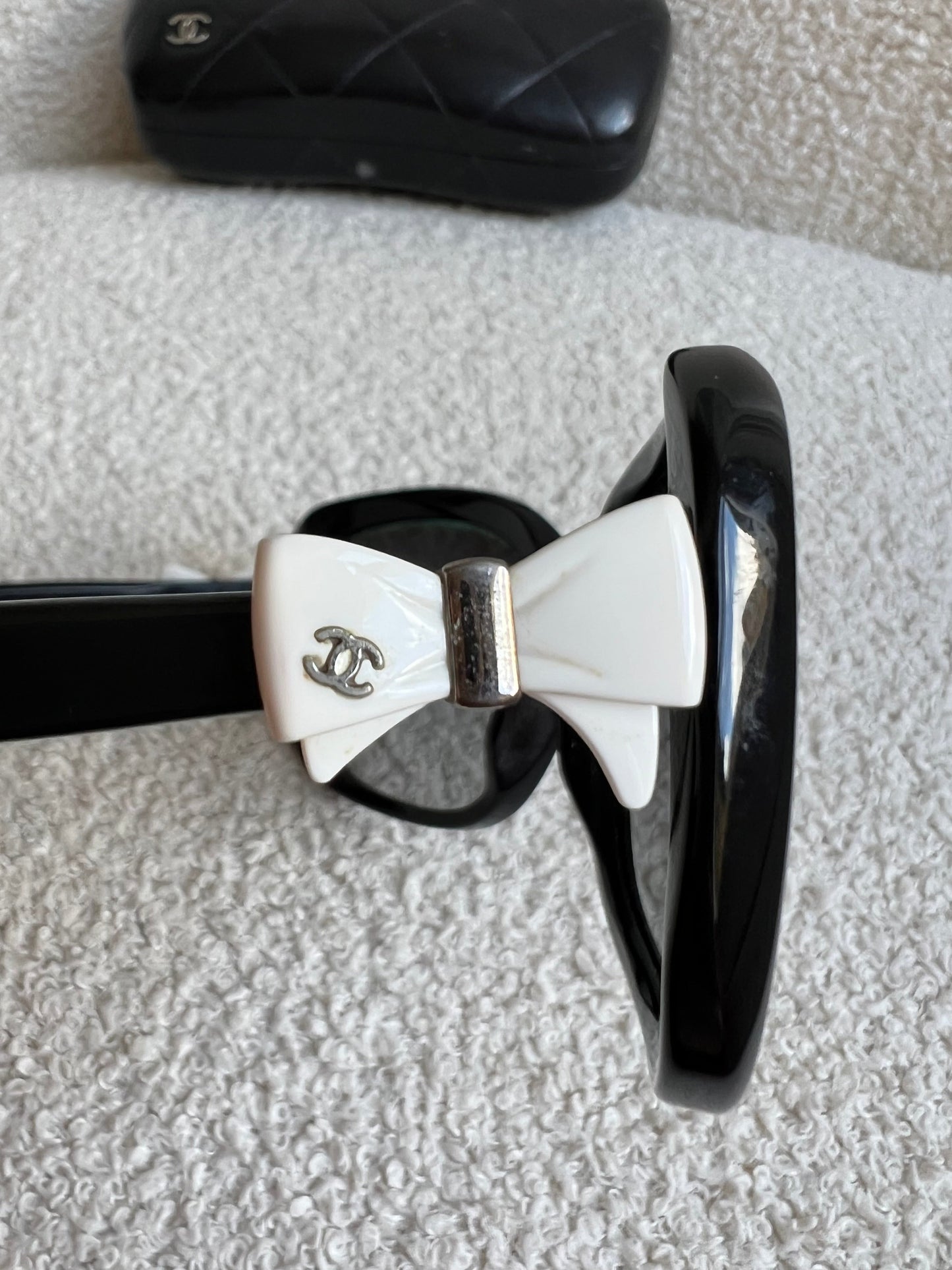Chanel Black Bow Sunglasses