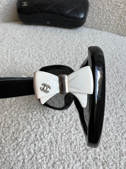 Chanel Black Bow Sunglasses