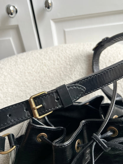 Louis Vuitton Black Epi Noe GM