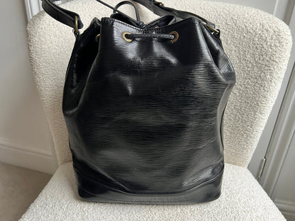 Louis Vuitton Black Epi Noe GM