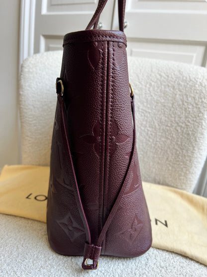 Louis Vuitton Neverfull MM Wine Empreinte (RRP £1,970)