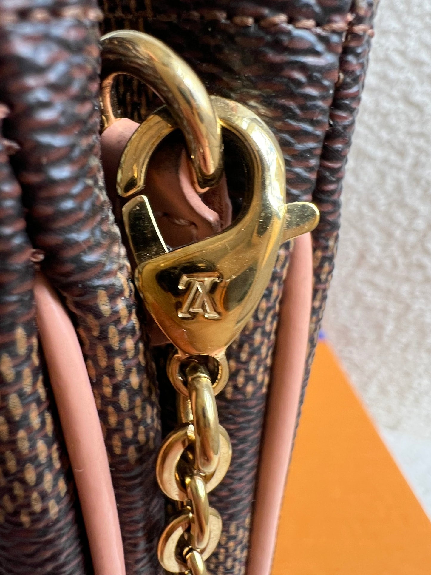 Louis Vuitton “LV” Double Pochette Damier Ebene