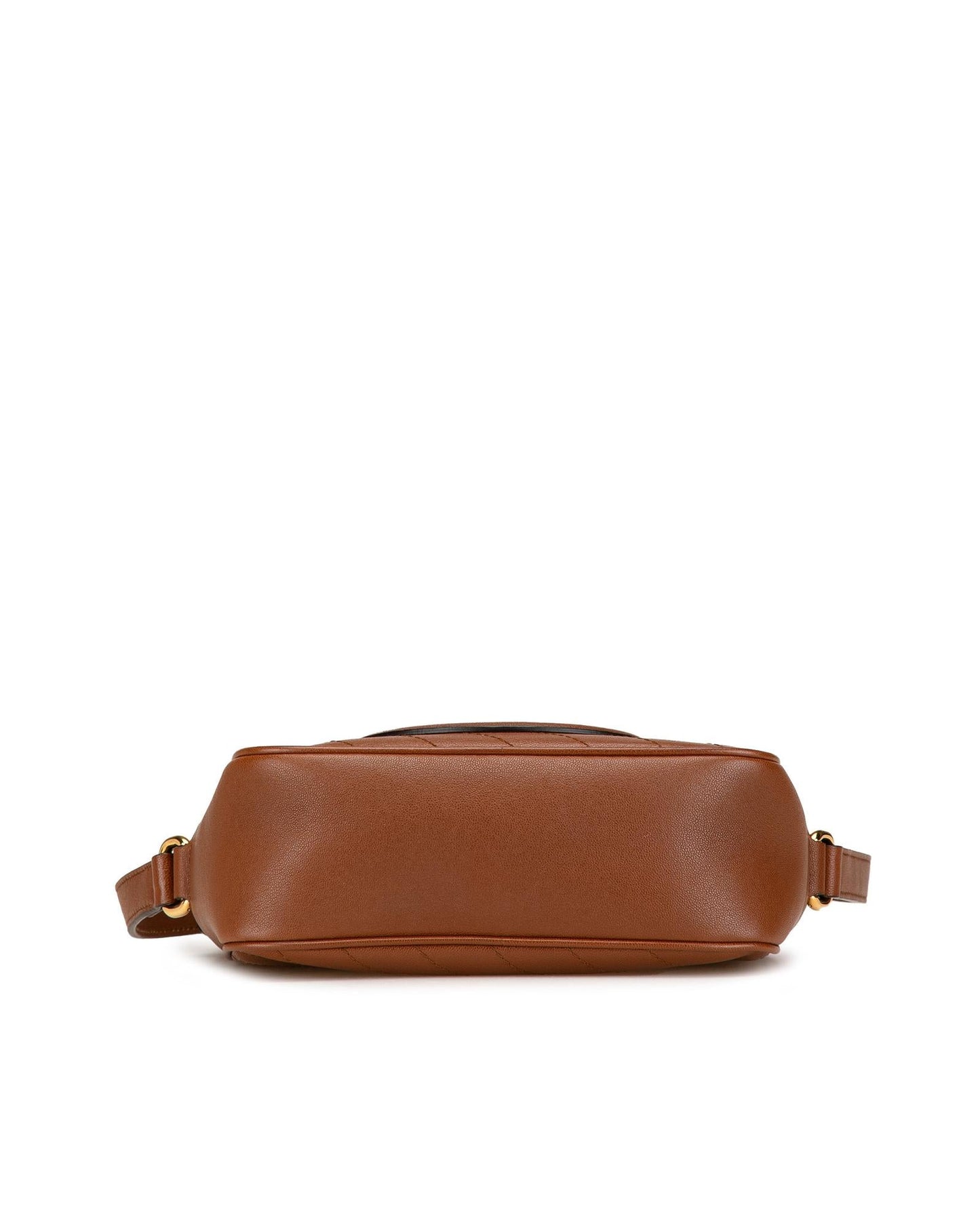 Small Leather Crossbody Bag with Tassel Detail