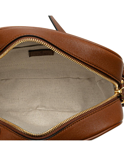 Small Leather Crossbody Bag with Tassel Detail