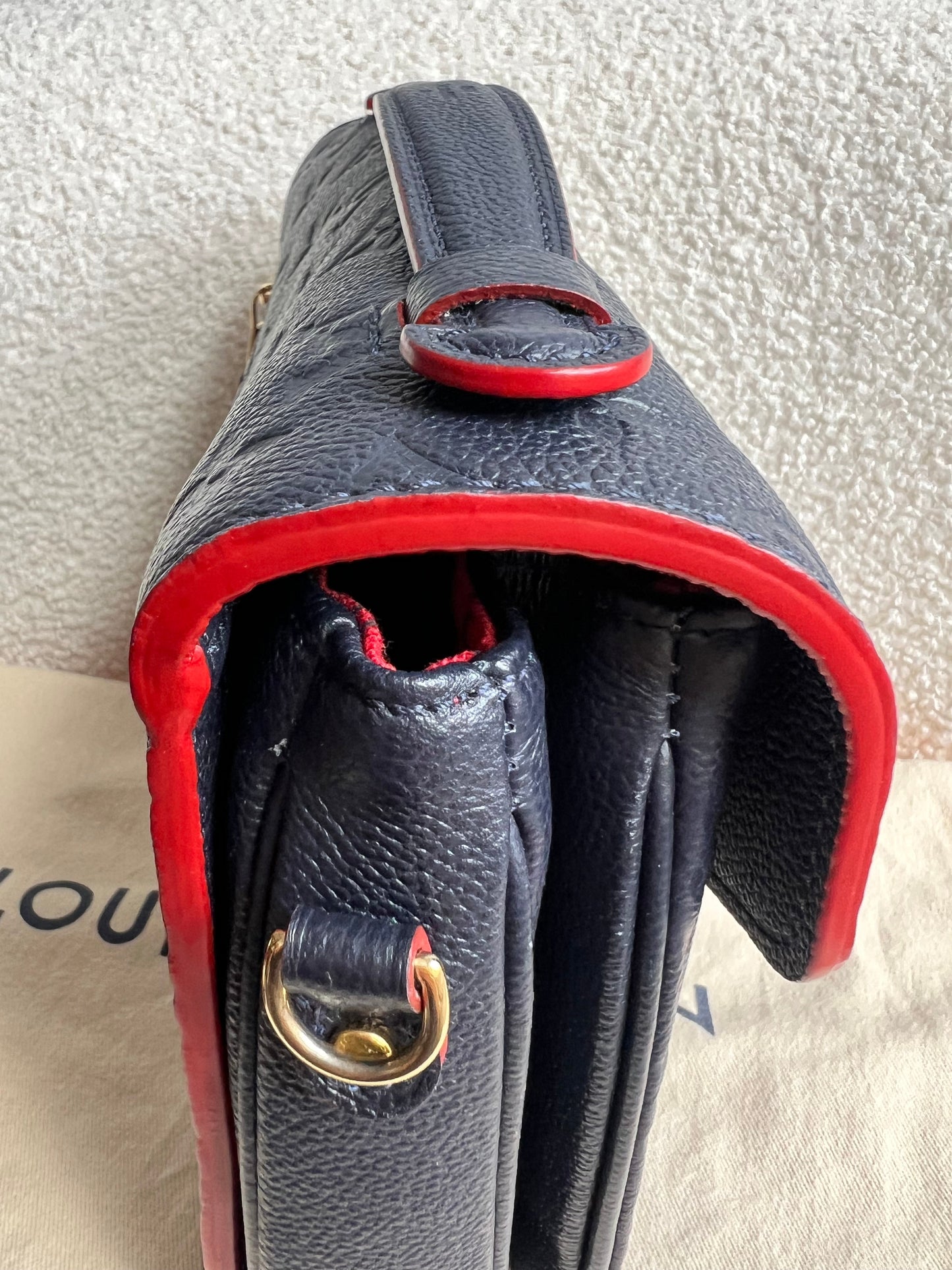 Louis Vuitton Pochette Metis Marine Rouge Empreinte (RRP £2,200)