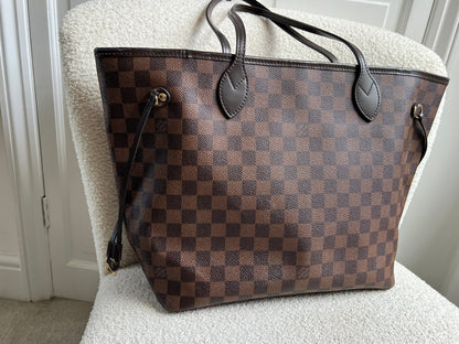 Louis Vuitton Neverfull MM Damier Ebene Cherry Interior (RRP £1,430)