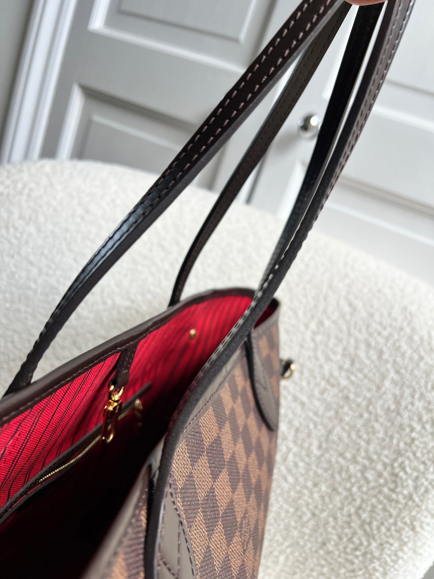 Louis Vuitton Neverfull MM Damier Ebene Cherry Interior (RRP £1,430)