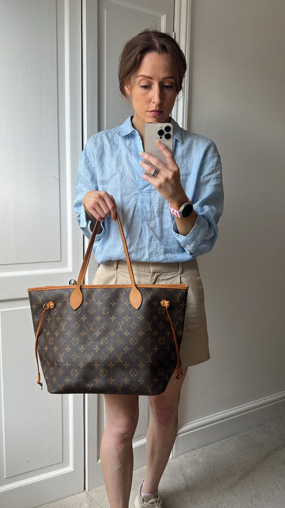 Louis Vuitton Neverfull MM Monogram Beige