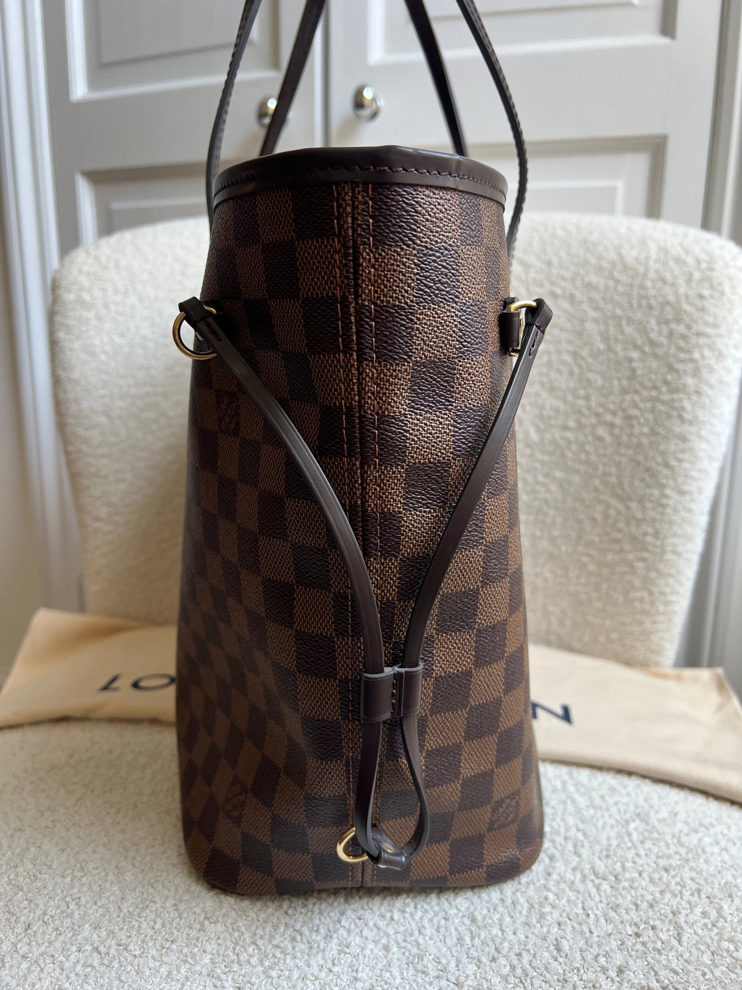Louis Vuitton Neverfull MM Damier Ebene Cherry Interior (RRP £1,430)