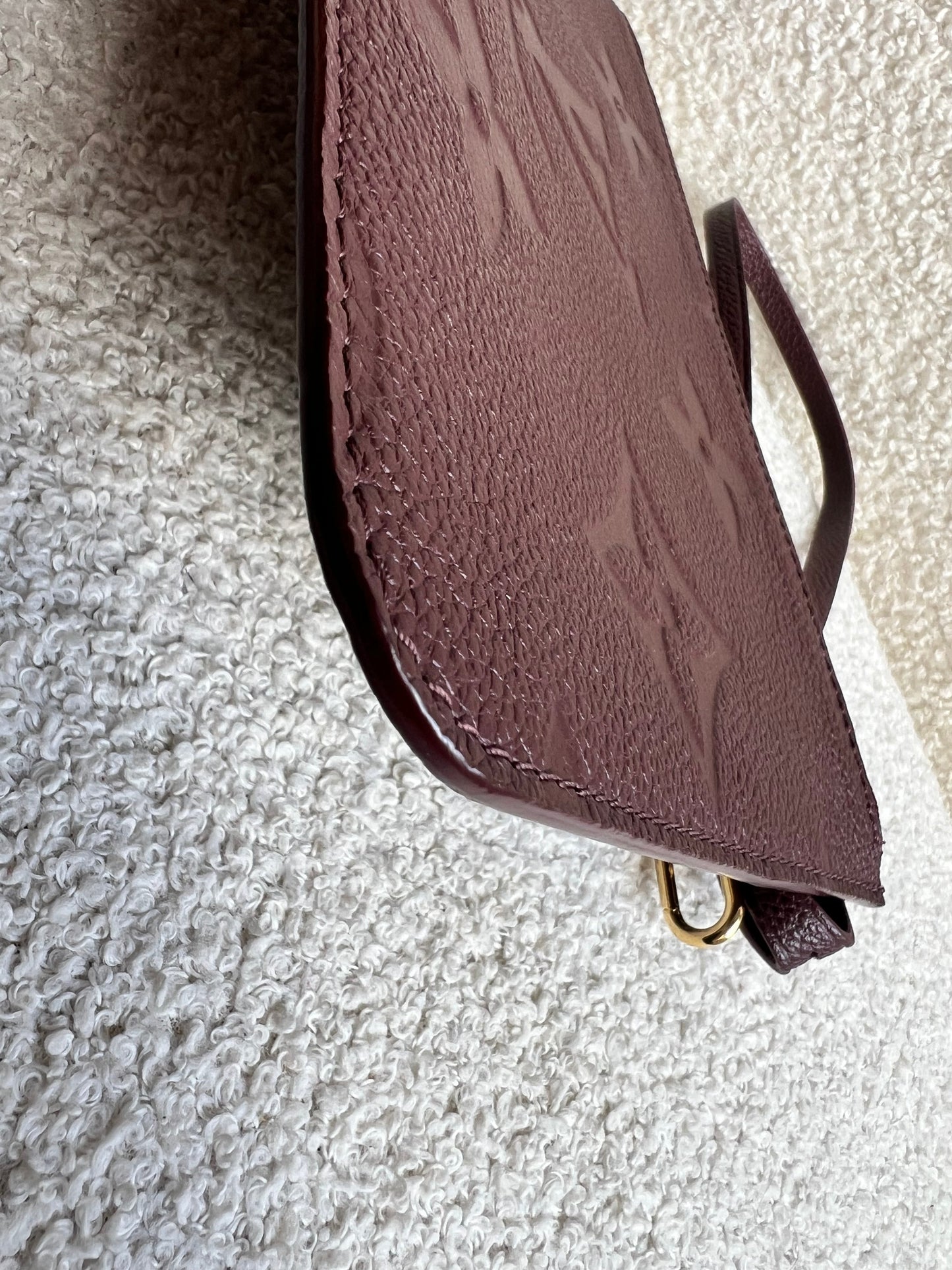 Louis Vuitton Pouch (from Neverfull) Wine Empreinte