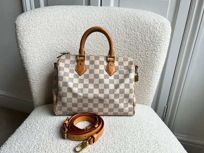 Louis Vuitton Speedy 25 Bandouliere Damier Azur (RRP £1,440)