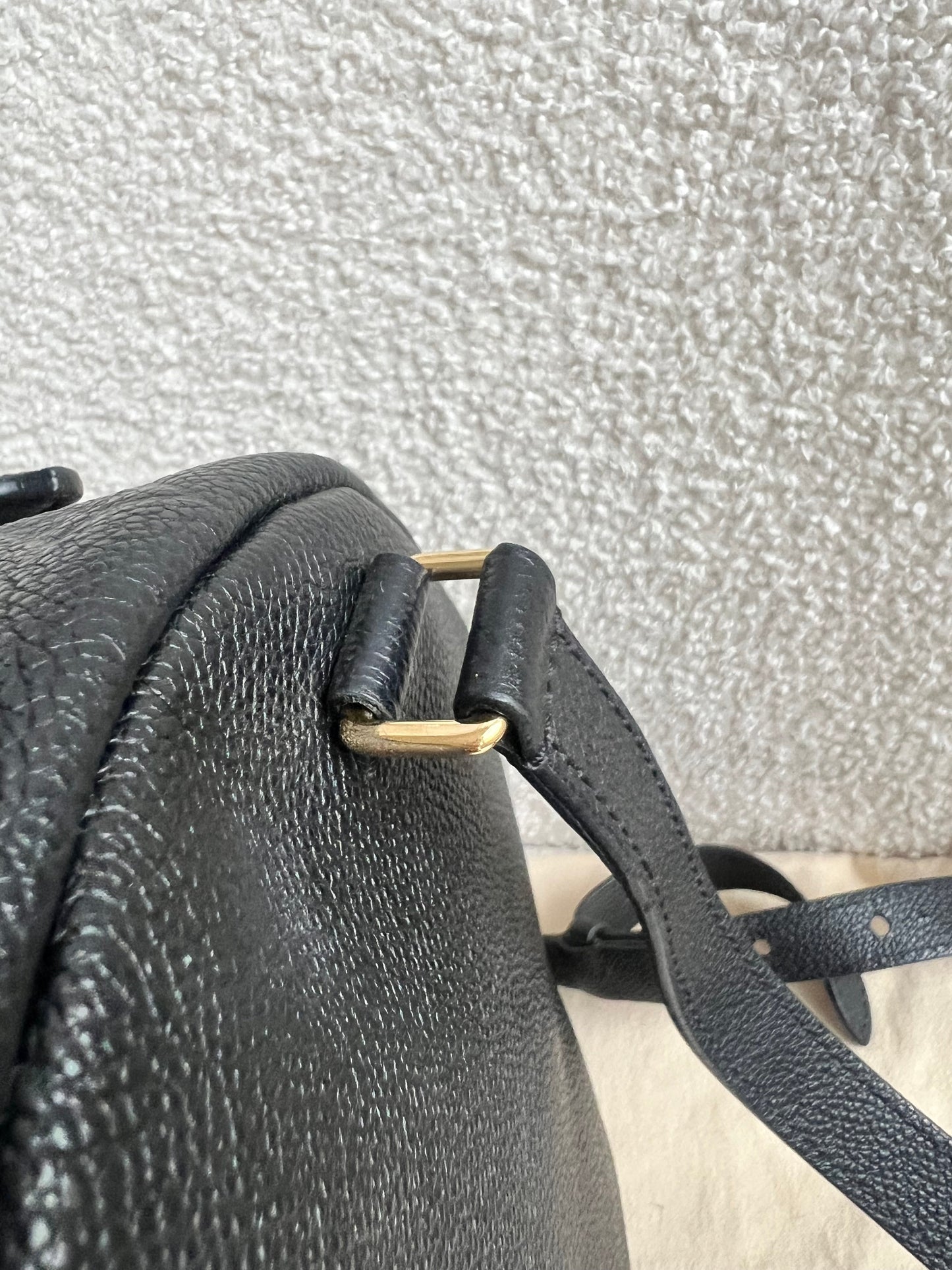 Louis Vuitton Sarbonne Backpack Black Empreinte