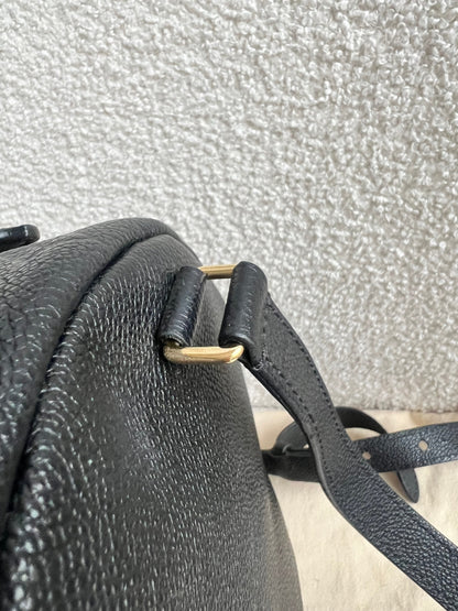 Louis Vuitton Sarbonne Backpack Black Empreinte