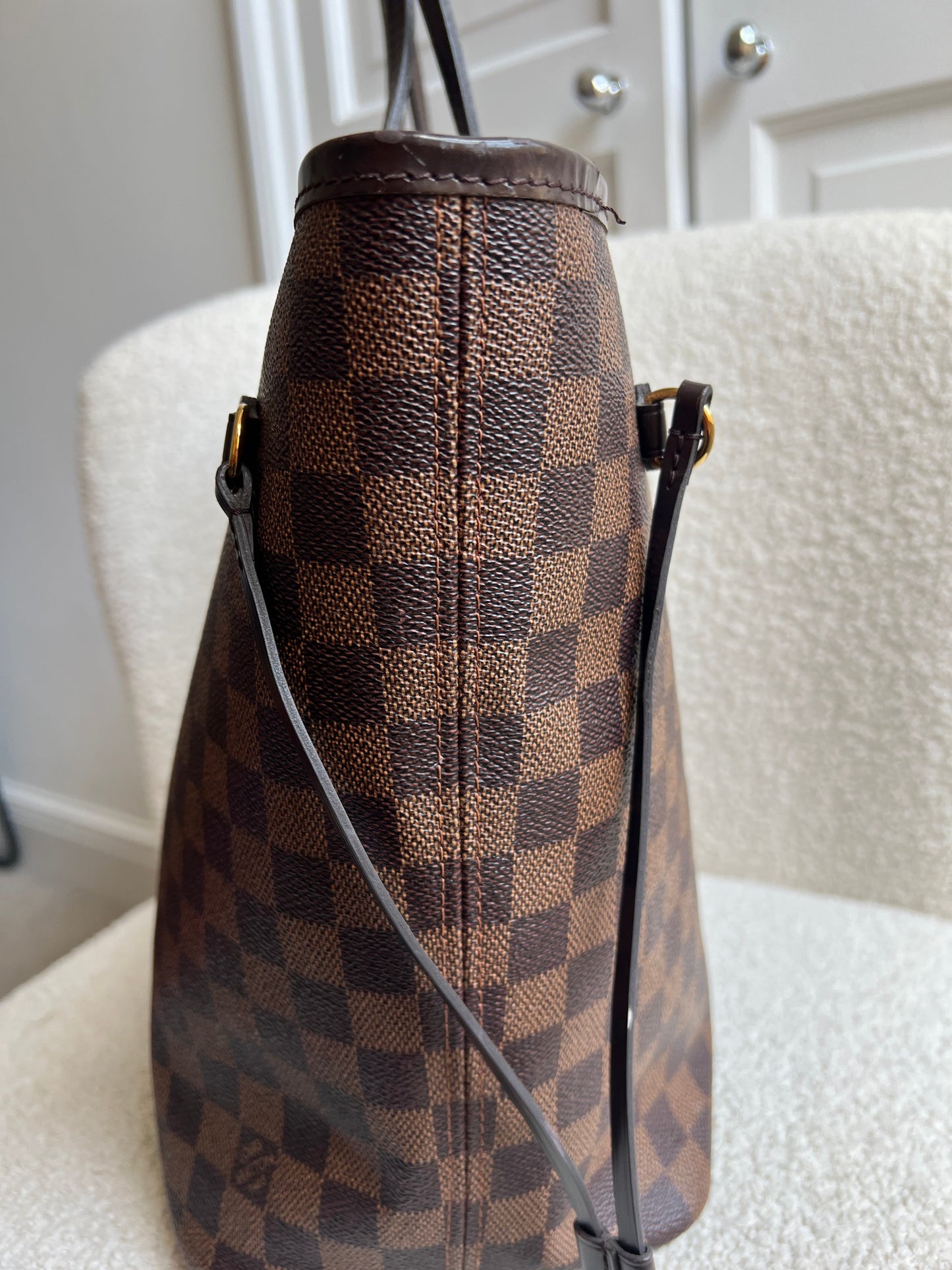 Louis Vuitton Neverfull MM Damier Ebene Cherry Interior (RRP £1,430)