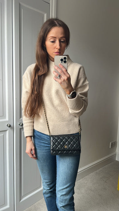 Chanel Black Caviar Wallet on Chain (RRP £2,930)