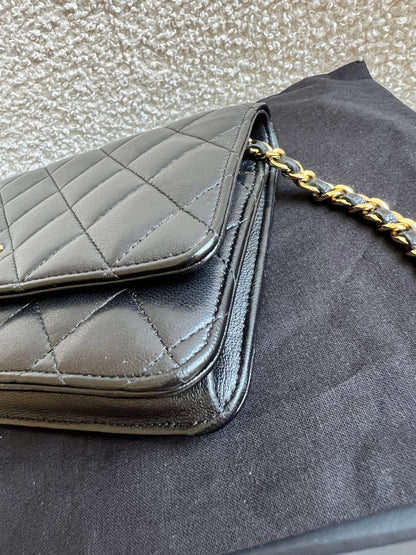 Chanel Wallet on Chain in Black Lambskin Gold Hardware (RRP £2,930)