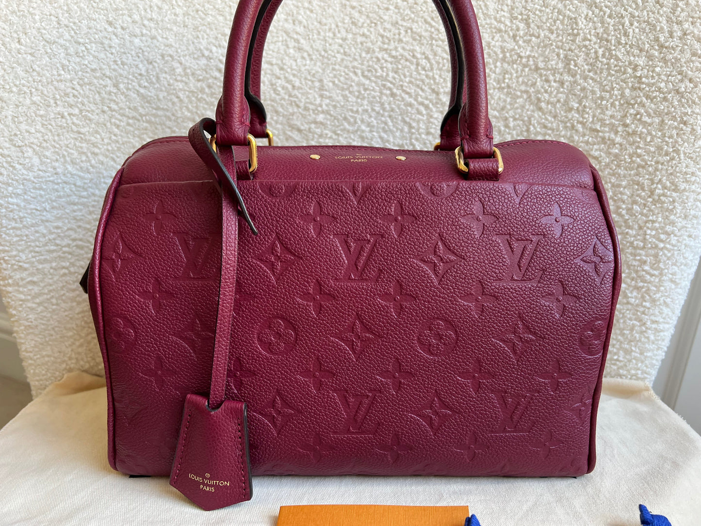 Louis Vuitton Speedy 25 Raisin Empreinte (RRP £1,840)
