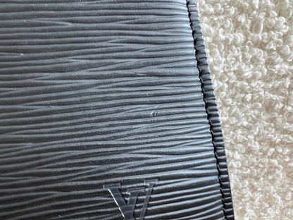 Louis Vuitton Vintage Black Epi Leather Pochette