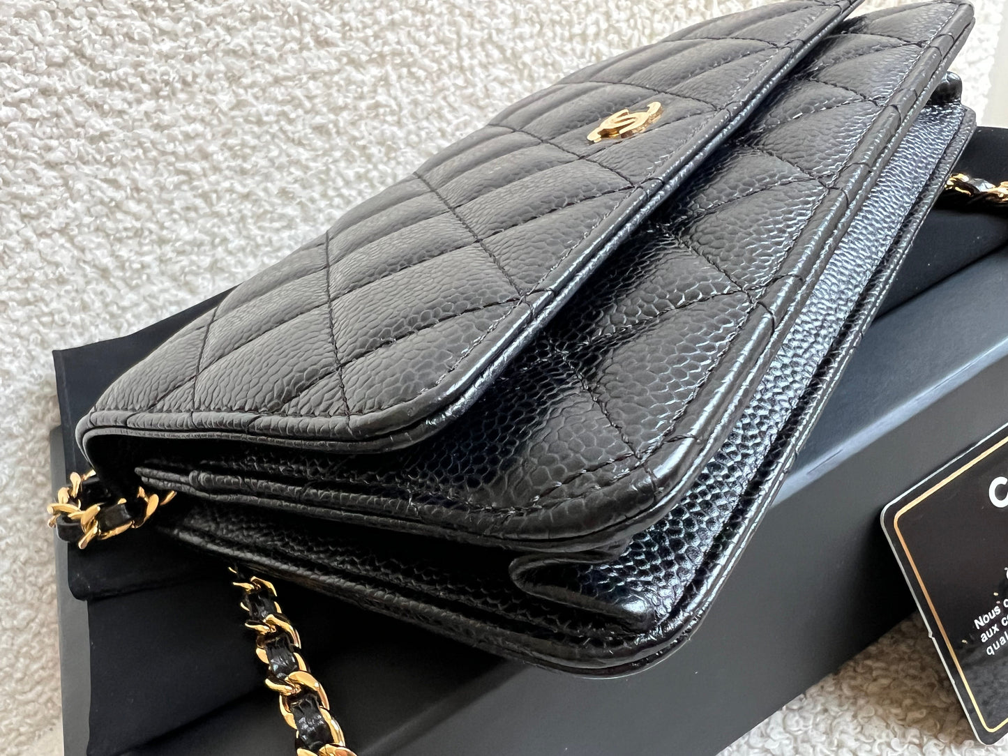 Chanel Black Caviar Wallet on Chain (RRP £2,930)