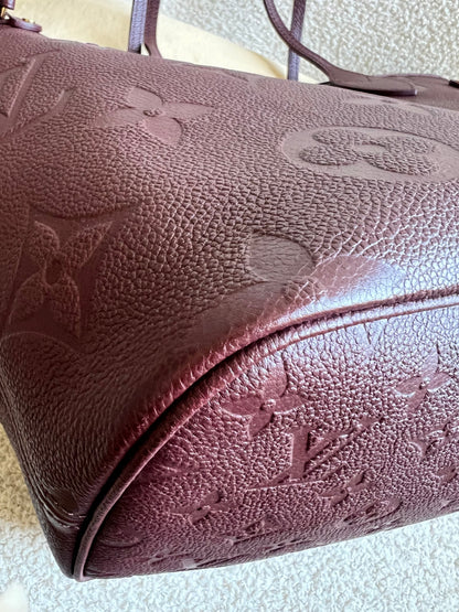 Louis Vuitton Neverfull MM Wine Empreinte (RRP £1,970)