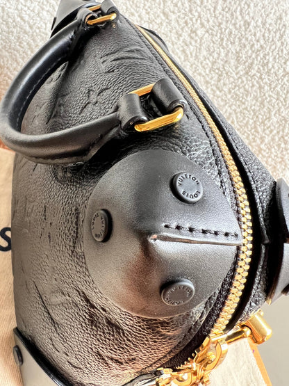 Louis Vuitton Black Empreinte Petite Malle Souple Bag (RRP £2420)