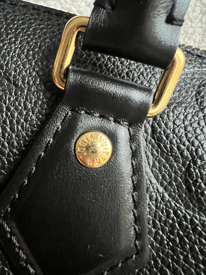 Louis Vuitton Speedy Black Empreinte Bandouliere 20 (RRP £1960)