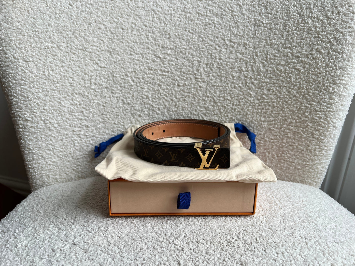 Louis Vuitton Initials Belt Monogram Size 95