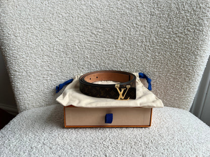 Louis Vuitton Initials Belt Monogram Size 95