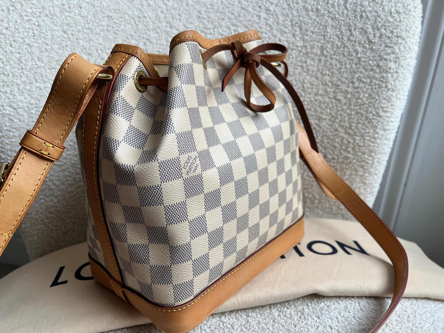 Louis Vuitton Petit Noe Bucket Bag Damier Azur (RRP £1,490)