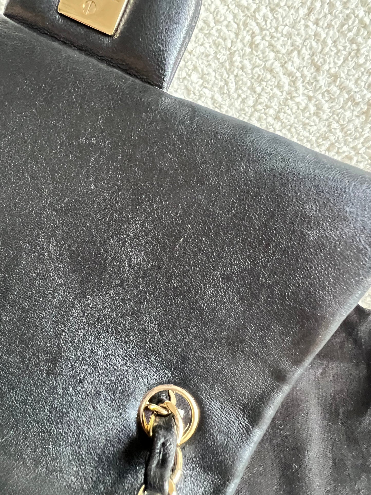 Chanel Mini Rectangular Classic Flap in Black Lambskin (RRP £4,390)