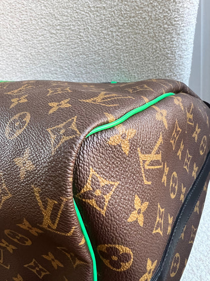 Louis Vuitton Keepall Bandouliere 50 Monogram Macassar and Minty Green (RRP £2,520)