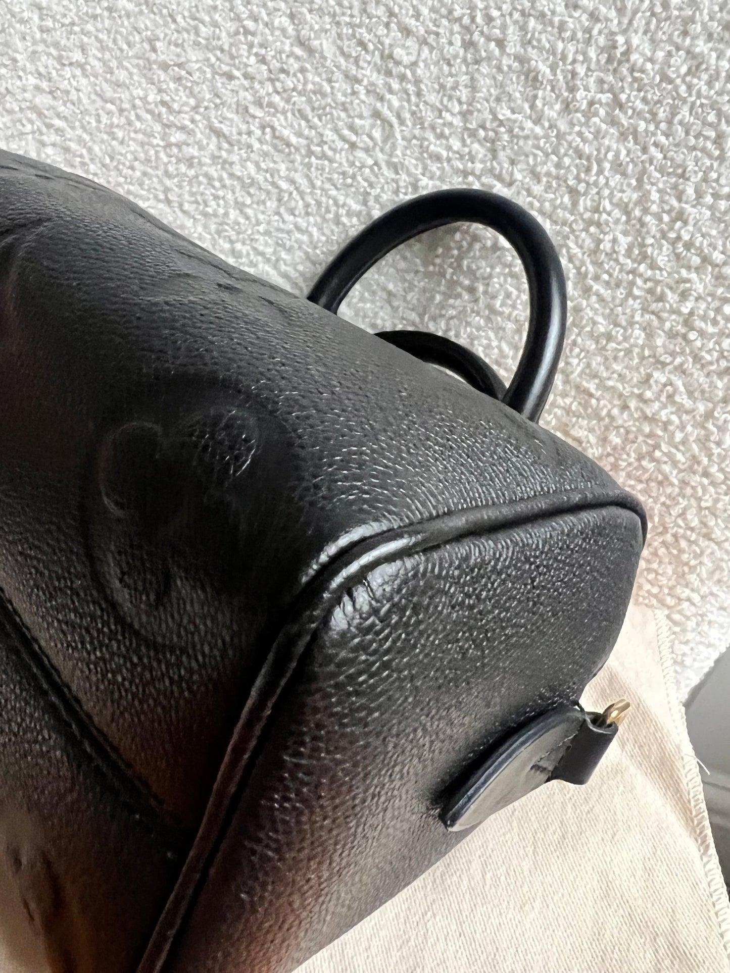 Louis Vuitton Speedy Black Empreinte Bandouliere 20 (RRP £1960)