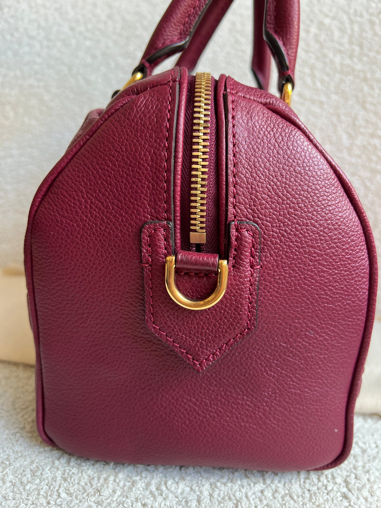 Louis Vuitton Speedy 25 Raisin Empreinte (RRP £1,840)