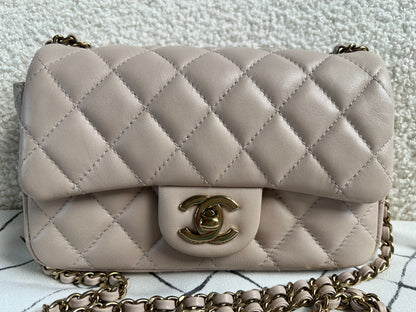 Chanel Mini Rectangular Classic Flap in Lambskin (RRP £4,390)