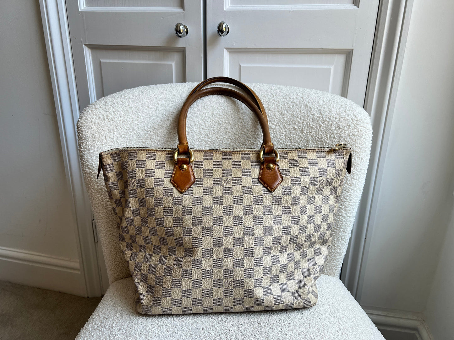Louis Vuitton Saleya MM Tote Damier Azur