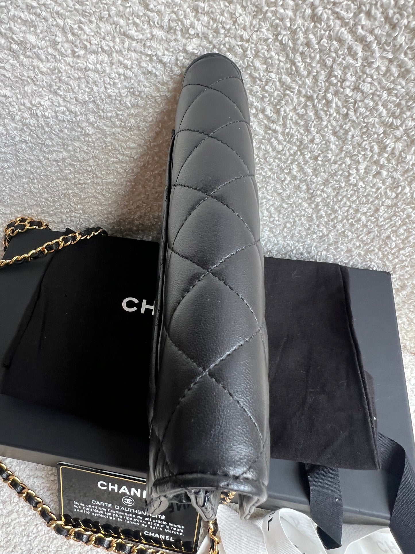 Chanel Wallet on Chain in Black Lambskin Gold Hardware (RRP £2,930)