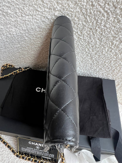 Chanel Wallet on Chain in Black Lambskin Gold Hardware (RRP £2,930)