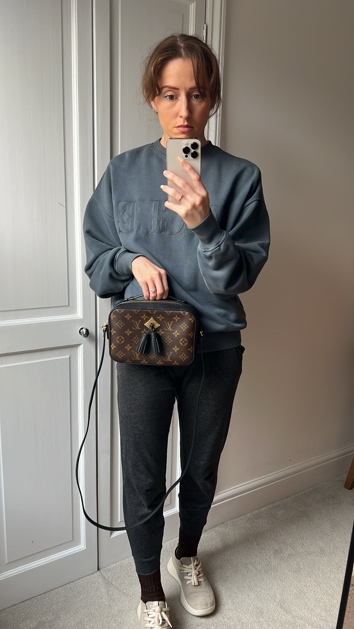 Louis Vuitton Saintonge Black and Monogram