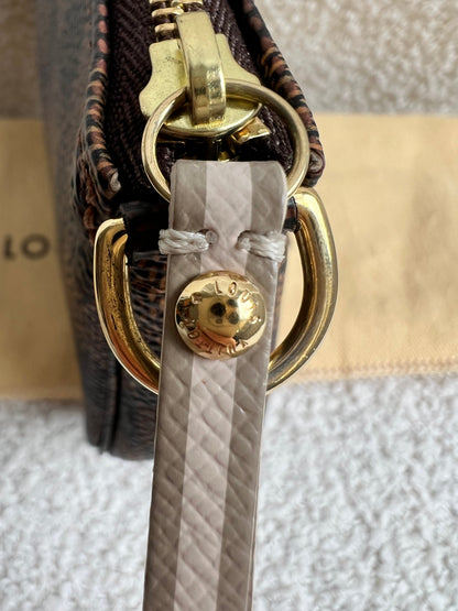Louis Vuitton Limited Edition Trunks and Locks Mini Pochette Accessoires in Damier Ebene